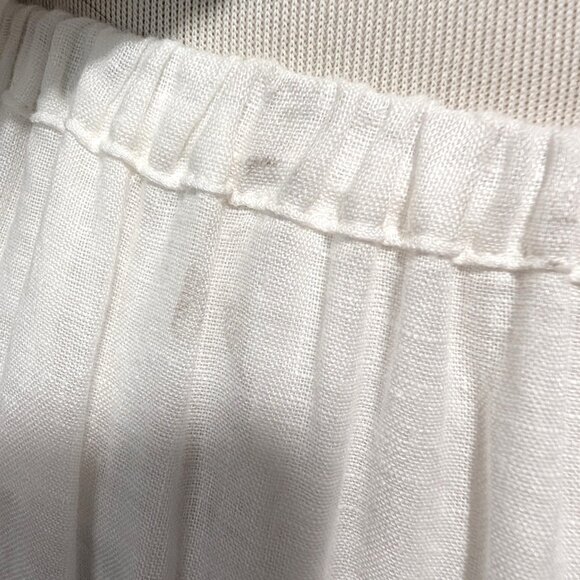 CP Shades Womens Size M White 100% Linen Button Up Shirt Maxi Pull On Skirt Set - Picture 7 of 10